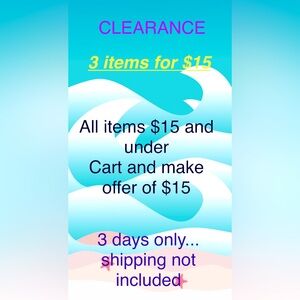Clearance Sale